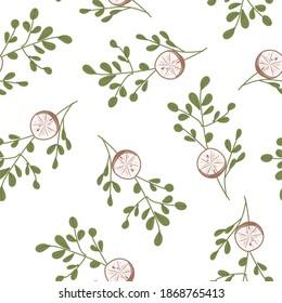 
seamless pattern with twigs on a light background. print for the design of curtains, fabrics, pillows, wrapping paper, gifts in the Scandinavian style.