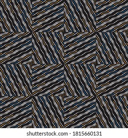 Seamless pattern with twist oblique colored segments
