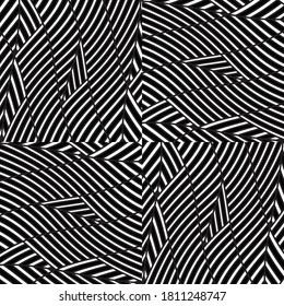 Seamless pattern with twist oblique white bands