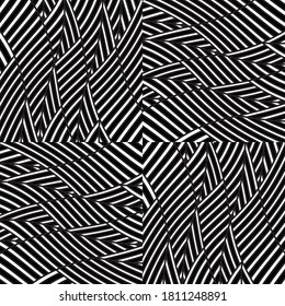 Seamless pattern with twist oblique white bands