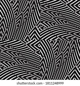 Seamless pattern with twist oblique white bands