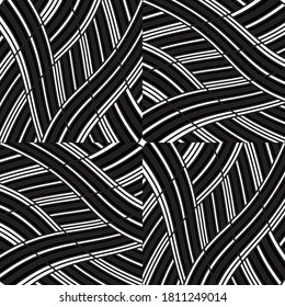 Seamless pattern with twist oblique white bands