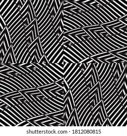 Seamless pattern with twist oblique white bands