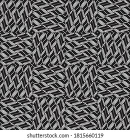 Seamless pattern with twist oblique white bands