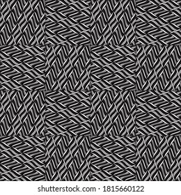Seamless pattern with twist oblique white bands
