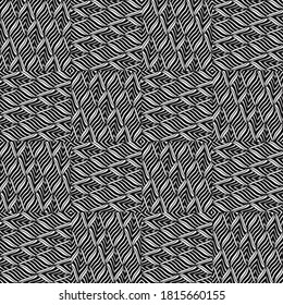 Seamless pattern with twist oblique white bands