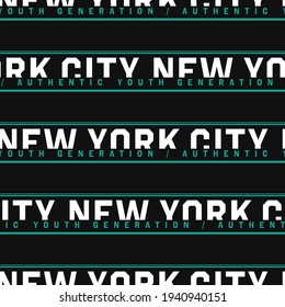 Seamless pattern of a typography background elements. For striped t-shirt