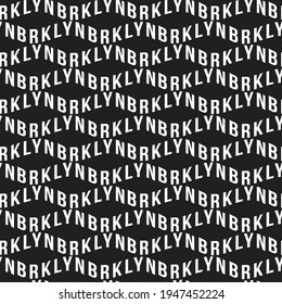 Seamless pattern of a typography and slogan background elements. For striped t-shirt