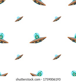 A seamless pattern with ufo.