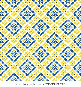 Patrón sin foco de adorno ucraniano en estilo étnico, identidad, vyshyvanka, bordado para ropa impresa, sitios web, carteles, afiche. Fondo de la ilustración del vector