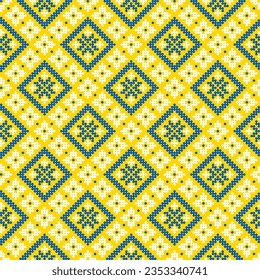 Patrón sin foco de adorno ucraniano en estilo étnico, identidad, vyshyvanka, bordado para ropa impresa, sitios web, carteles, afiche. Fondo de la ilustración del vector