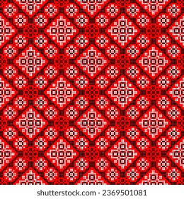Patrón sin foco de adorno ucraniano en estilo étnico, identidad, vyshyvanka, bordado para ropa impresa, sitios web, carteles, afiche. Fondo de la ilustración del vector