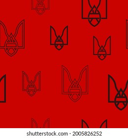 Nahtloses Muster mit ukrainischen Studenten für Ihr Projekt