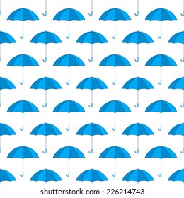 Seamless pattern of the umbrella icons