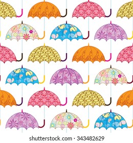 seamless pattern with umbrellas  for design fabric,backgrounds, package, wrapping paper, covers, fashion
