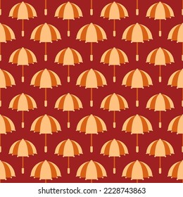 seamless pattern with umbrellas. vector. 