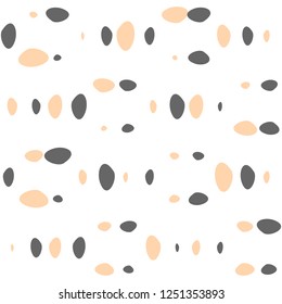 Seamless pattern from uneven rounded shapes. Abstract vector background for fabric, surface, cover or wrapping design.