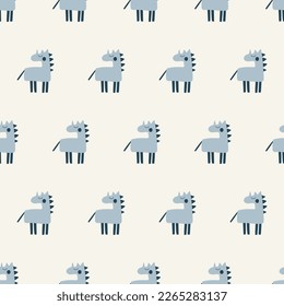seamless pattern, unicorn art surface design for fabric scarf and decor