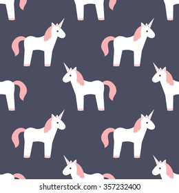 seamless pattern. unicorn. vector illustration