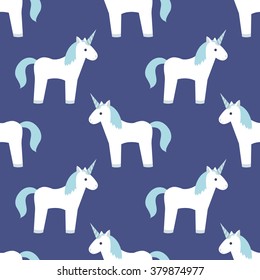 seamless pattern. unicorn. vector illustration