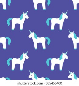 seamless pattern. unicorn. vector illustration