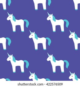 seamless pattern. unicorn. vector illustration