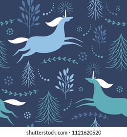 seamless pattern with Unicorns