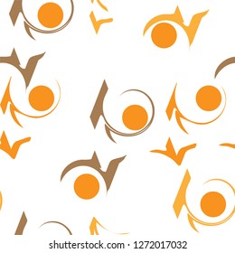 seamless pattern with unique character design