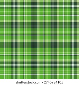 Seamless pattern in unique green colors for plaid, fabric, textile, clothes, tablecloth and other things. Vector image.