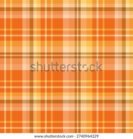 Seamless pattern in unique orange and yellow colors for plaid, fabric, textile, clothes, tablecloth and other things. Vector image.