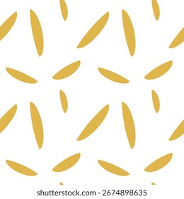  Seamless pattern with unmilled rice