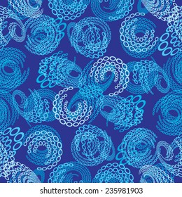 Seamless Pattern with Unusual Elements. 