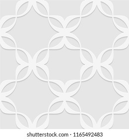 Seamless pattern. Unusual lattice. Geometric floral background. Vector illustration. Good quality. Good design.