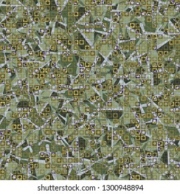 Seamless pattern. The upper layer consists of five-pointed stars inscribed in squares, of different transparency.
Background consists of needles and stains. Editable.