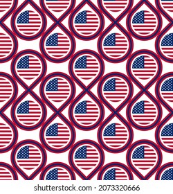 seamless pattern of usa flag. vector illustration. american tradition culture concept