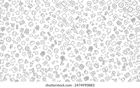 Seamless pattern user interface, Essentials element background