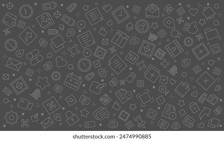 Seamless pattern user interface, Essentials element background