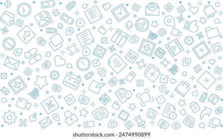 Seamless pattern user interface, Essentials element background