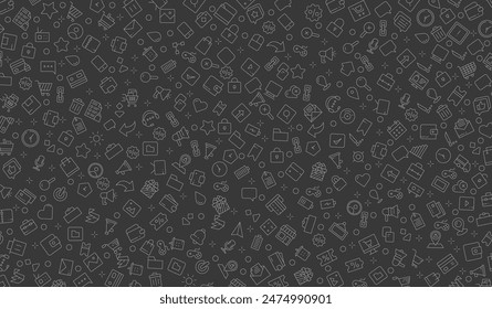 Seamless pattern user interface, Essentials element background