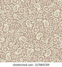 Seamless pattern using paisley material,