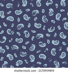 Seamless pattern using paisley material,