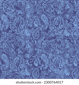 Seamless pattern using paisley material,