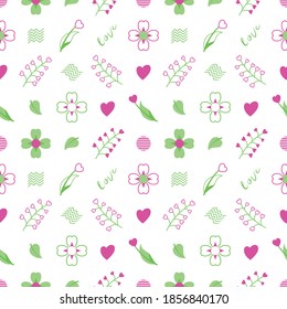 flor y hojas del día valentino sin inconvenientes