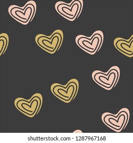 Seamless pattern for Valentine Day. Vector.