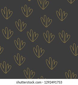 Seamless pattern with Valentine s Day elements. Vector.