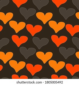 seamless pattern Valentine's Day. Abstract background . Poster, card design with hearts and geometric elements. Vector illustration.good for wrapping,fabric.