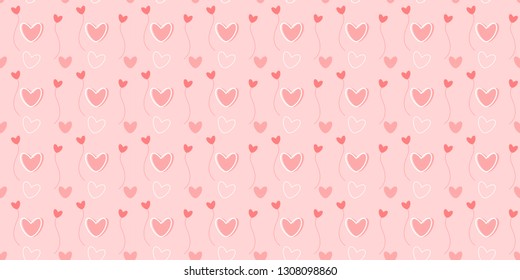 Seamless pattern valentines day background vector illustration