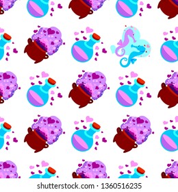 Seamless pattern for Valentine's day. Can be used for wrapping paper, wallpaper, printing on fabrics and much more.