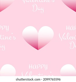 Seamless pattern valentine's day card template doodle simple flat drawing isolated print fabric design print gender symbol origami heart shape romantic concept