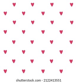 Seamless pattern for valentine's day with cute hearts
